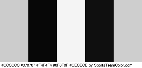 #CCCCCC #070707 #F4F4F4 #0F0F0F #CECECE Colors