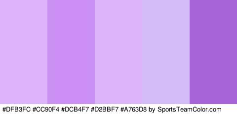 #DFB3FC #CC90F4 #DCB4F7 #D2BBF7 #A763D8 Colors