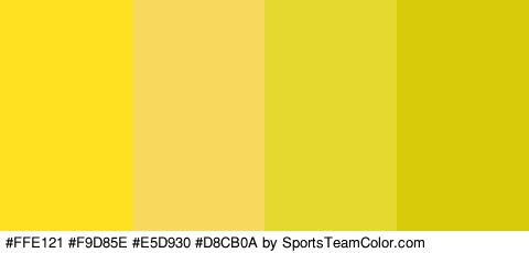 #FFE121 #F9D85E #E5D930 #D8CB0A Colors