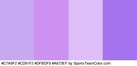 #C7A9F2 #CD91F2 #DFBDF9 #A673EF Colors