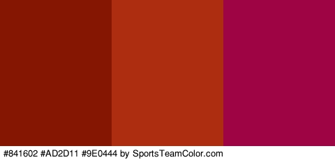 #841602 #AD2D11 #9E0444 Colors