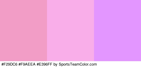 #F29DC6 #F9AEEA #E396FF Colors