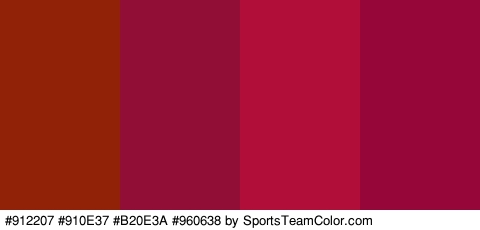 #912207 #910E37 #B20E3A #960638 Colors