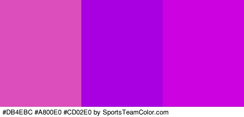 #DB4EBC #A800E0 #CD02E0 Colors