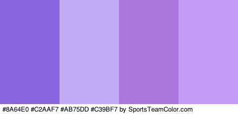 #8A64E0 #C2AAF7 #AB75DD #C39BF7 Colors