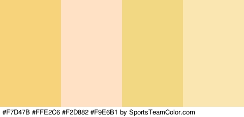 #F7D47B #FFE2C6 #F2D882 #F9E6B1 Colors