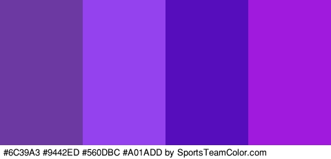 #6C39A3 #9442ED #560DBC #A01ADD Colors