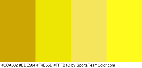 #CCA602 #EDE504 #F4E55D #FFFB1C Colors