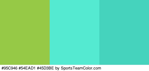 #95C946 #54EAD1 #45D3BE Colors