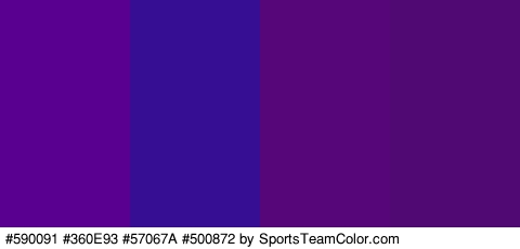 #590091 #360E93 #57067A #500872 Colors