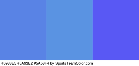 #5983E5 #5A93E2 #5A58F4 Colors