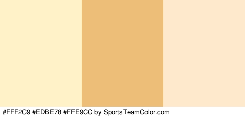 #FFF2C9 #EDBE78 #FFE9CC Colors