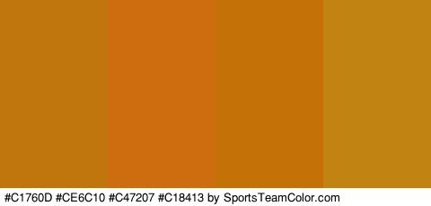 #C1760D #CE6C10 #C47207 #C18413 Colors