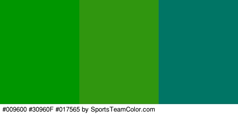 #009600 #30960F #017565 Colors