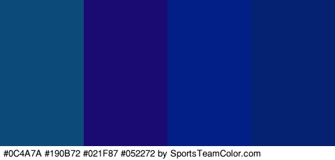 #0C4A7A #190B72 #021F87 #052272 Colors