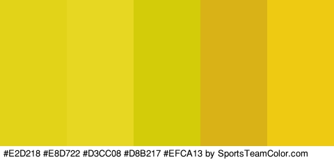 #E2D218 #E8D722 #D3CC08 #D8B217 #EFCA13 Colors