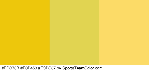 #EDC70B #E0D450 #FCDC67 Colors