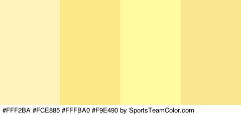 #FFF2BA #FCE885 #FFFBA0 #F9E490 Colors