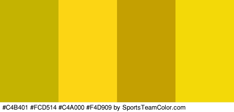 #C4B401 #FCD514 #C4A000 #F4D909 Colors