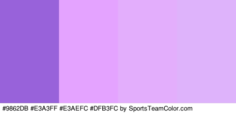 #9862DB #E3A3FF #E3AEFC #DFB3FC Colors