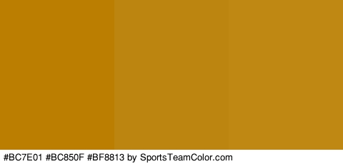 #BC7E01 #BC850F #BF8813 Colors