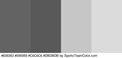 #636363 #595959 #C6C6C6 #DBDBDB Colors