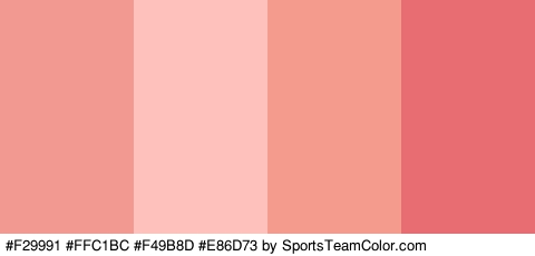 #F29991 #FFC1BC #F49B8D #E86D73 Colors