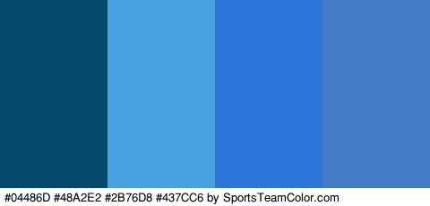 #04486D #48A2E2 #2B76D8 #437CC6 Colors