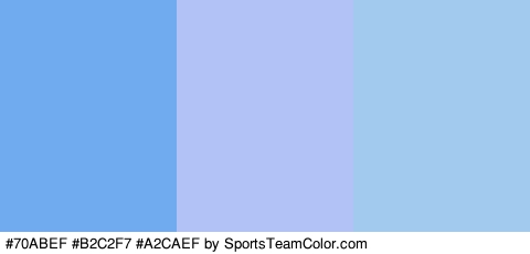 #70ABEF #B2C2F7 #A2CAEF Colors