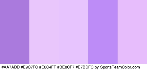 #AA7ADD #E9C7FC #E8C4FF #BE8CF7 #E7BDFC Colors