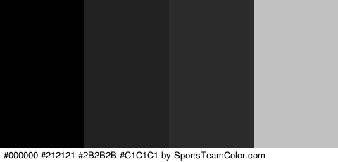 #000000 #212121 #2B2B2B #C1C1C1 Colors