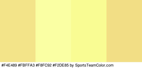 #F4E489 #FBFFA3 #F8FC92 #F2DE85 Colors