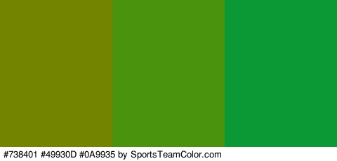 #738401 #49930D #0A9935 Colors