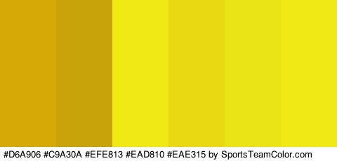 #D6A906 #C9A30A #EFE813 #EAD810 #EAE315 #EFE815 Colors