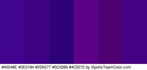 #40048E #3E0184 #2D0277 #5C0289 #4C0072 #430284 Colors