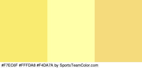 #F7EC6F #FFFDA8 #F4DA7A Colors