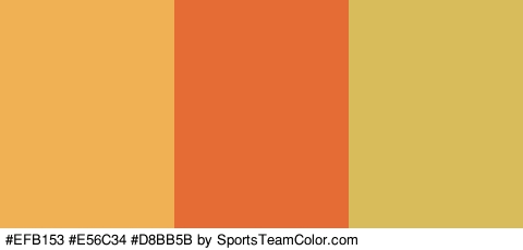 #EFB153 #E56C34 #D8BB5B Colors