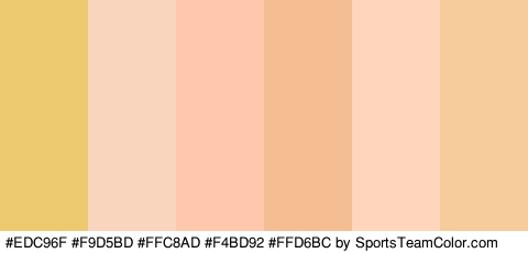 #EDC96F #F9D5BD #FFC8AD #F4BD92 #FFD6BC #F7CC9B Colors