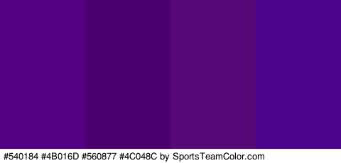 #540184 #4B016D #560877 #4C048C Colors