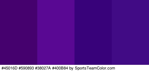 #45016D #590893 #38027A #400B84 Colors