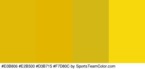 #E0B806 #E2B500 #D3B715 #F7D80C Colors