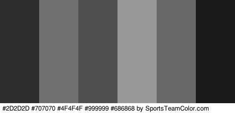 #2D2D2D #707070 #4F4F4F #999999 #686868 #191919 Colors