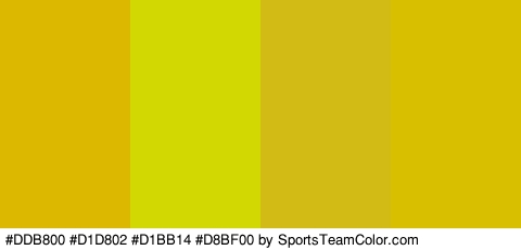 #DDB800 #D1D802 #D1BB14 #D8BF00 Colors