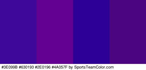 #3E099B #630193 #2E0196 #4A057F Colors