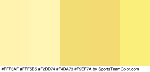 #FFF3AF #FFF5B5 #F2DD74 #F4DA73 #F9EF7A Colors