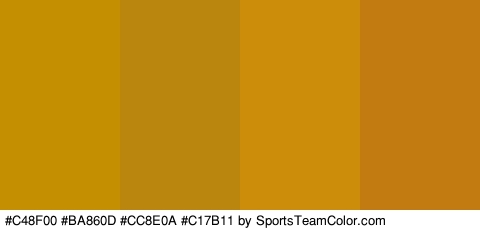 #C48F00 #BA860D #CC8E0A #C17B11 Colors