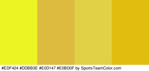 #EDF424 #DDBB3E #E0D147 #E0BD0F Colors