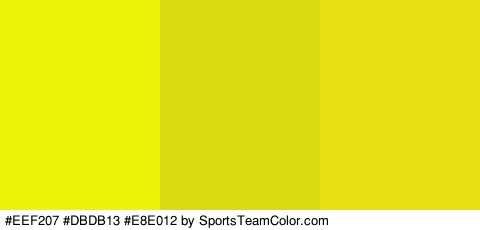 #EEF207 #DBDB13 #E8E012 Colors