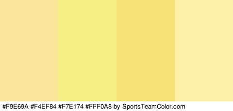 #F9E69A #F4EF84 #F7E174 #FFF0A8 Colors