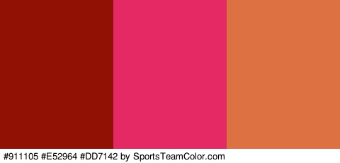 #911105 #E52964 #DD7142 Colors